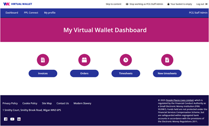 Virtual Wallet Dashboard