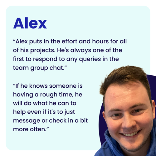 Alex's feedback